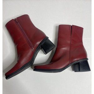 Naturalizer Red Ankle Boots